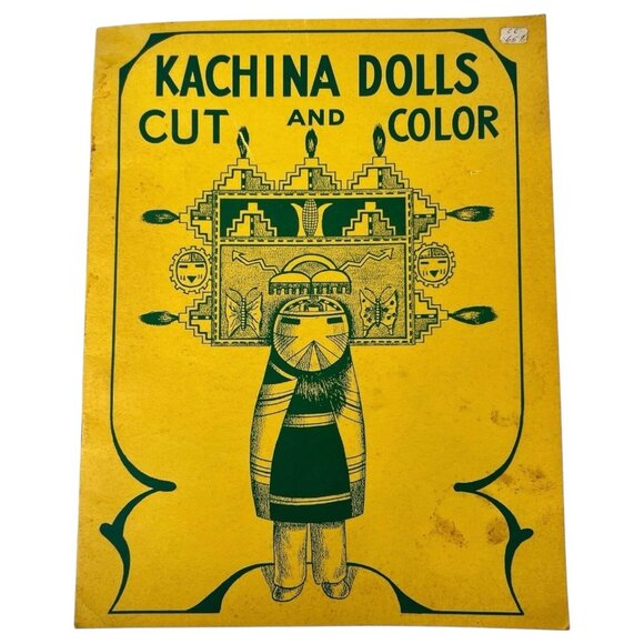 Eukabi Publishers Other - Vintage 1952 Kachina Dolls Cut & Color Paper Doll Book By Eukabi Publishers USA